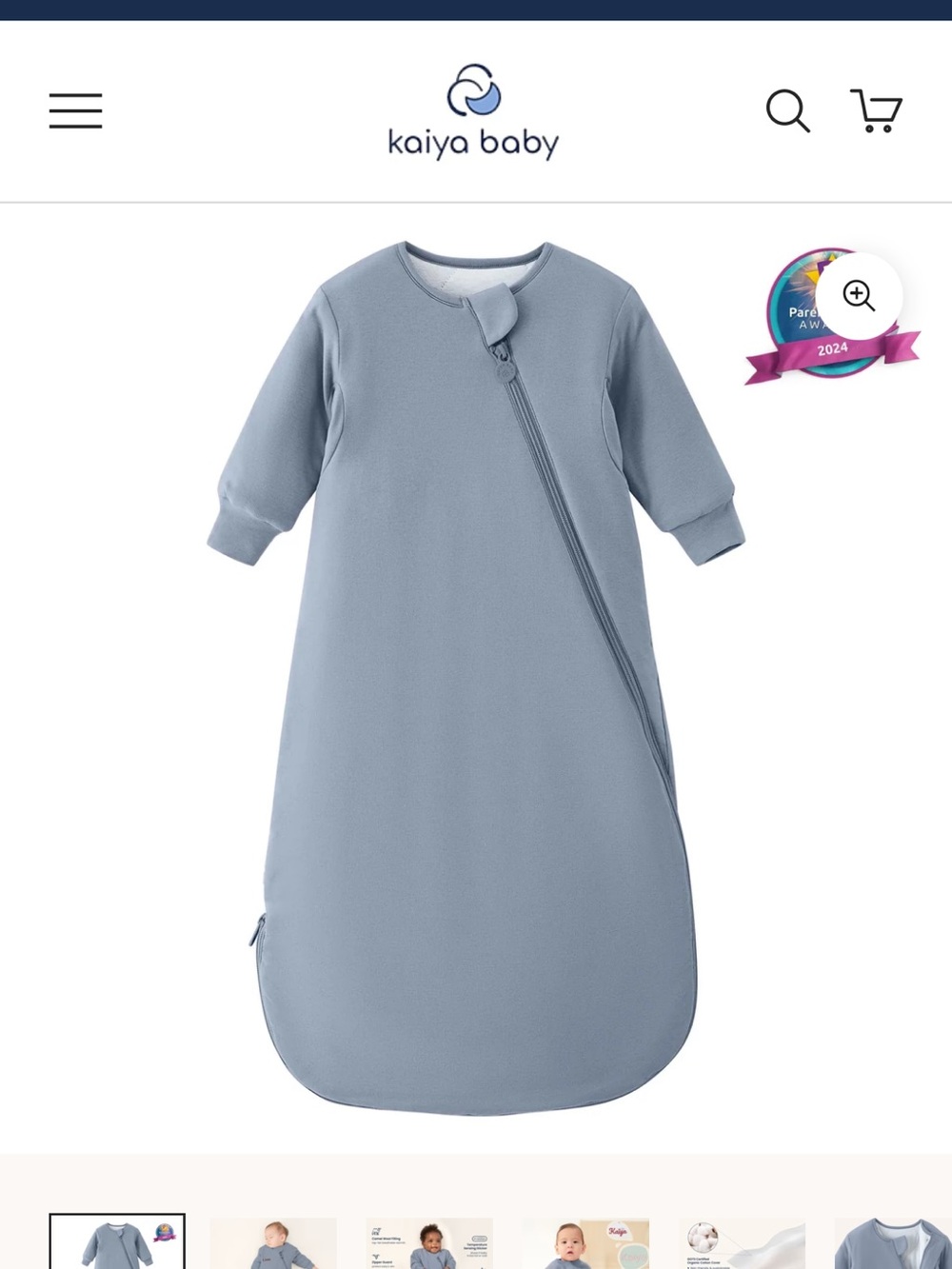 Winter Long Sleeve Sleep Sack 3.5 TOG - Organic Cotton & Camel Wool